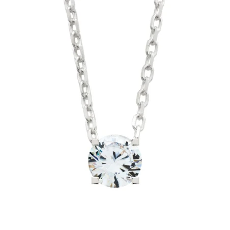 Gargantilla Itemporality Mujer Plata Baño Rodio y Circonita SNL-101-026-01