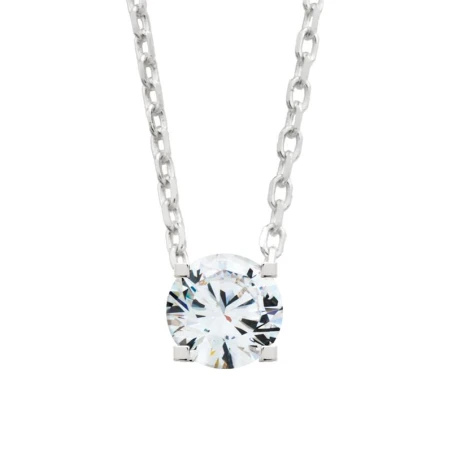 Gargantilla Itemporality Mujer Plata Baño Rodio y Circonita SNL-101-026-02