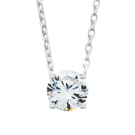 Gargantilla Itemporality Mujer Plata Baño Rodio y Circonita SNL-101-026-03