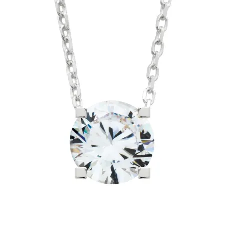 Gargantilla Itemporality Mujer Plata Baño Rodio y Circonita SNL-101-026-05