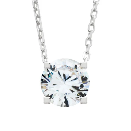 Gargantilla Itemporality Mujer Plata Baño Rodio y Circonita SNL-101-026-05