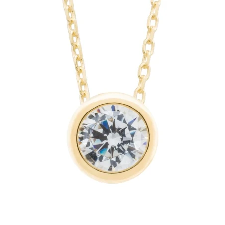 Gargantilla Itemporality Mujer Plata Baño Oro y Circonita SNL-201-024-04