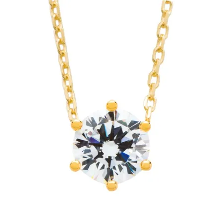 Gargantilla Itemporality Mujer Plata Baño Oro y Circonita SNL-201-025-04