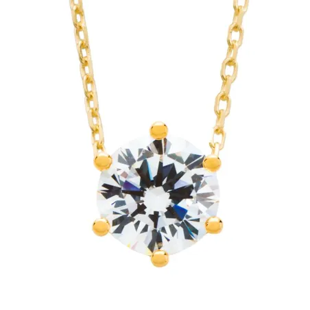 Gargantilla Itemporality Mujer Plata Baño Oro y Circonita SNL-201-025-06