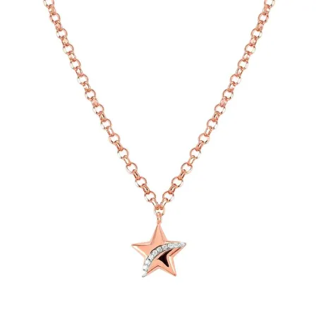 Gargantilla Nomination SweetRock Romance Mujer Estrella Plata Baño Rosado y Circonitas 148032/033