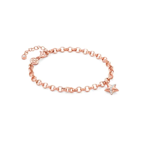 Pulsera Nomination SweetRock Mujer Estrella Plata Baño Rosado con Circonitas 148030/033
