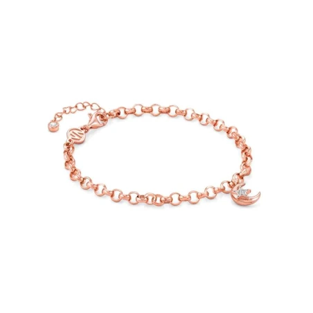 Pulsera Nomination SweetRock Mujer Luna Plata Baño Rosado con Circonitas 148030/031