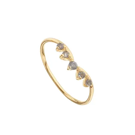 Anillo Itemporality Plata Baño Oro y Labradoritas SRN-210-069