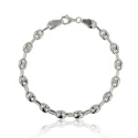 Pulsera Calabrote Mujer Plata Baño Rodio PPU3682