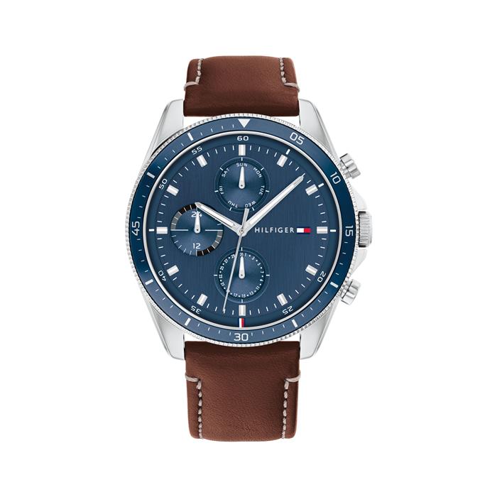 Reloj Tommy Hilfiger Parker Hombre Multifunción Marrón y Azul 1791837