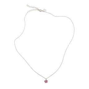 Gargantilla Agatha Ruiz de la Prada Starlight Mujer/Niña flor Plata Baño Rodio y Circonitas Fucsia 120STA