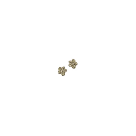 Pendientes Agatha Ruiz de la Prada Starlight Mujer/Niña Flor Plata Baño Rodio y Circonitas Verde Oliva 012STA