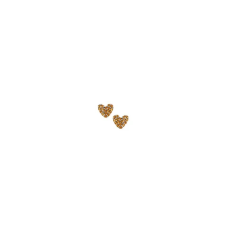 Pendientes Agatha Ruiz de la Prada Starlight Mujer/Niña Corazón Plata Baño Rodio y Citrino amarillo 015STA