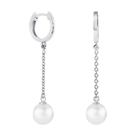 Pendientes Argyor Mujer Oro Blanco y Perlas 79B0307ND1