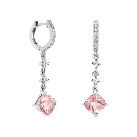 Pendientes Argyor Mujer Oro Blanco y Topacios 79B0402TC3