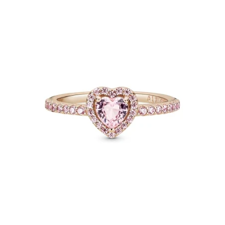 Anillo Pandora Rose Corazón Brillante Elevado Rosa 188421C04
