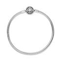 Pulsera Pandora Moments Cadena Serpiente Halo Brillante 590038C01