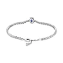 Pulsera Pandora Dos Tonos Brillante y Azul 590039C01