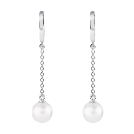 Pendientes Argyor Mujer Oro Blanco y Perlas 79B0307ND1