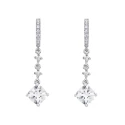 Pendientes Argyor Mujer Oro Blanco y Topacios 79B0402TC3