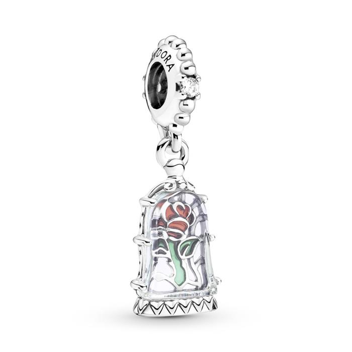 Charm Colgante Pandora Rosa Encantada de la Bella y la Bestia Disney 790024C01