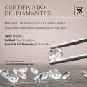 Anillo Mon Petit Diamant Trova Mujer Plata Baño Oro, Rubíes y Diamante SOR001