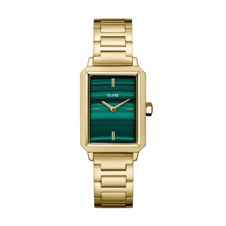 Reloj Cluse Fluette Mujer Dorado y Verde Analógico CW11502