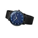 Reloj Bering Solar Hombre Negro y Azul Analógico 15439-327