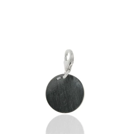 Colgante Algecor Mujer Disco Plata Baño Rodio PCO0471