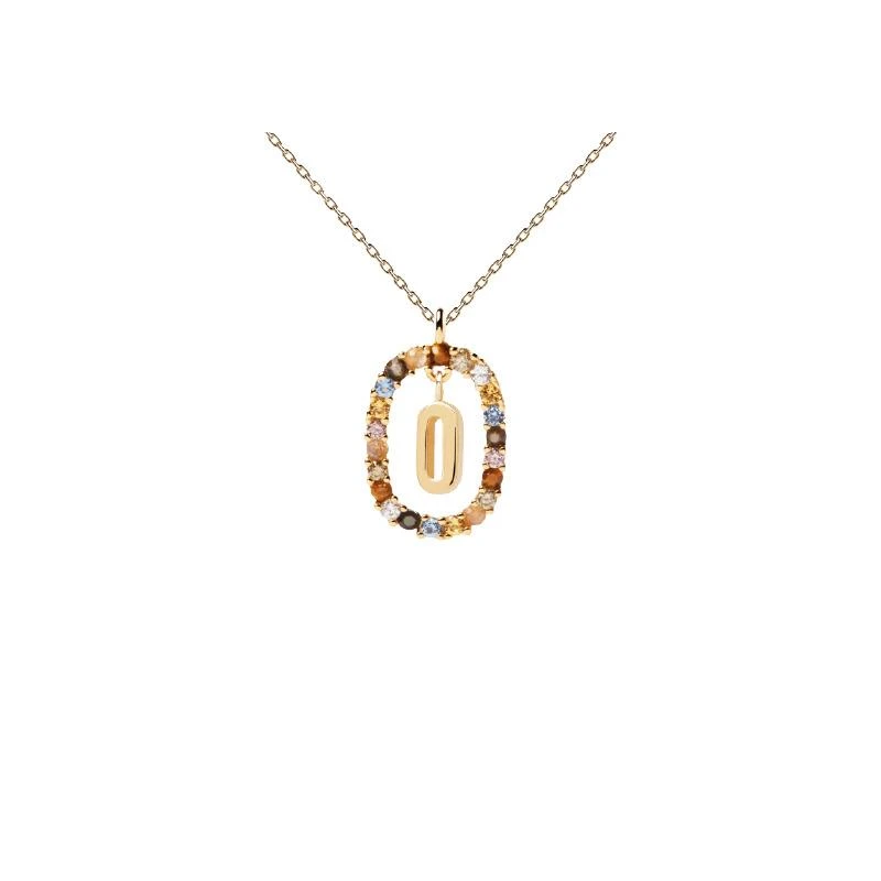 Gargantilla PdPaola Letra O Mujer Plata Baño Oro CO01-274-U