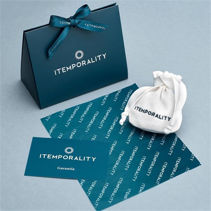 Pendientes Itemporality Mujer Plata Baño Oro Cadenas y Corazón, Estrella SEA-200-125-UU