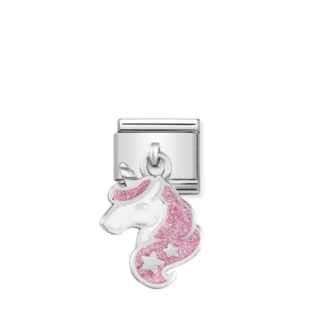 Composable Classic CHARMS acero, plata 925 y esmalte (13_Unicornio)