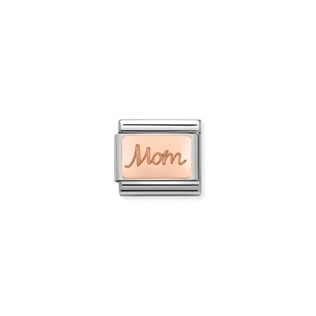 Composable Classic PLACAS acero y oro 9k CUSTOM (33_Placa Mon)