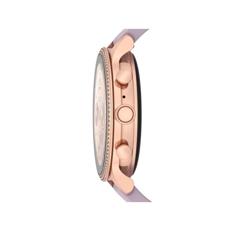 SmartWatch Fossil Gen 6 Mujer Acero Inoxidable Rosado y Silicona Morada FTW6080