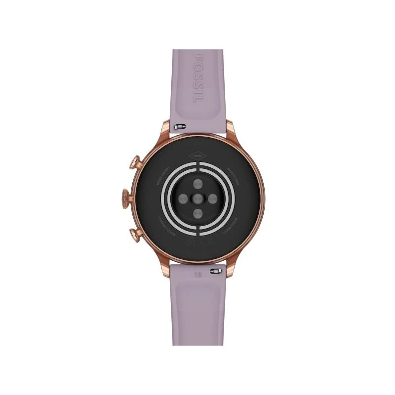 SmartWatch Fossil Gen 6 Mujer Acero Inoxidable Rosado y Silicona Morada FTW6080