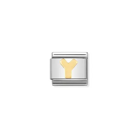 Componible Classic LETRAS acero y oro de 18k Y