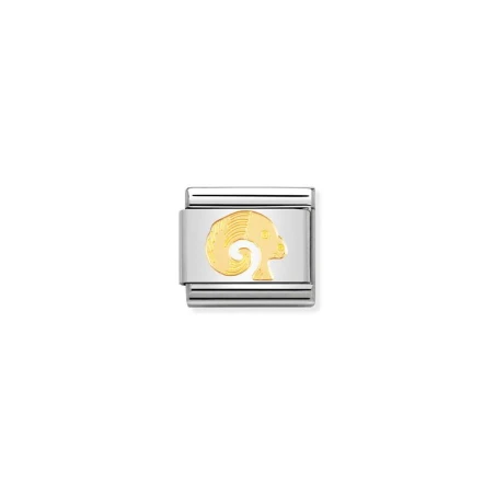 Componible Classic ZODIACO acero y oro de 18k (01_ARIES)