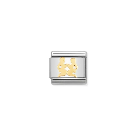Componible Classic ZODIACO acero y oro de 18k geminis