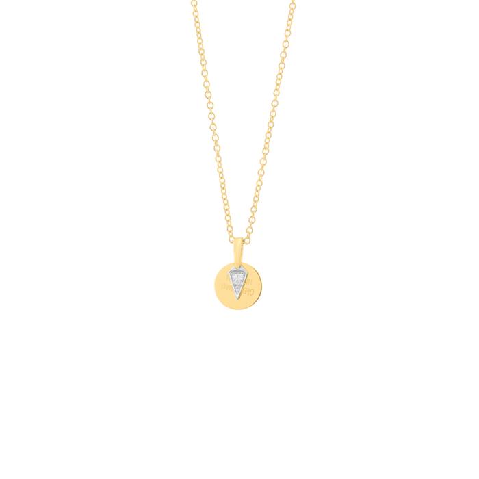 Gargantilla Secrecy Hero Mujer Plata Baño Bicolor y Diamantes P7215CDAWWC93