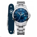 Reloj Victorinox Alliance Gent Hombre Plateado y Azul Analógico V241910.1