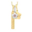 Gargantilla Secrecy Tropical Mujer Plata Baño Bicolor y Topacio P7154CDAWWC93