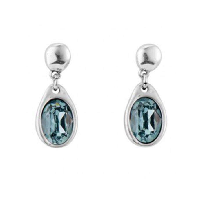 Pendientes UNOde50 Destellos Mujer Baño Plata y Cristal Swarovski PEN0838AZUMTL0U