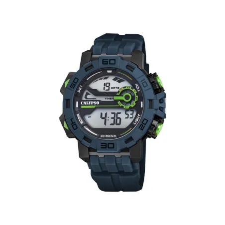 Reloj Digital Calypso Hombre Negro y Azul K5809/2