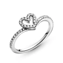 Anillo Pandora Corazón Espumoso Brillante 199302C01