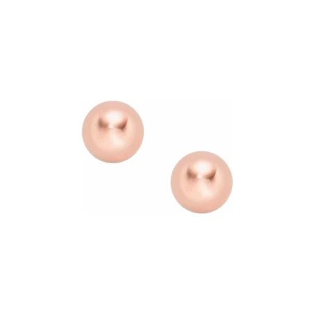 Pendiente Fossil Mujer Bolas Acero Inoxidable Baño Rosado JF01307791