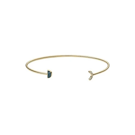 Pulsera Fossil Acero Inoxidable Baño Oro Jade y Circonita JF02944710