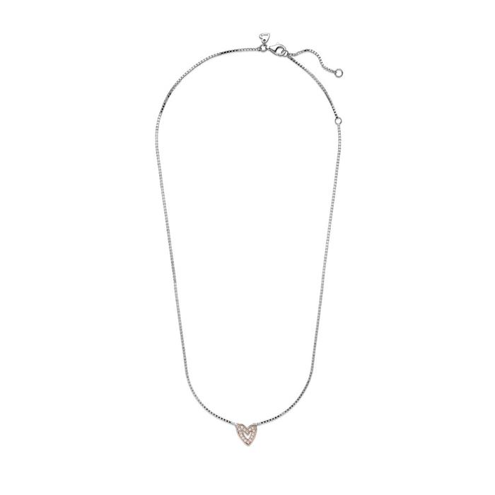 Gargantilla Pandora Corazón A Mano Alzada Brillante 380089C01-45