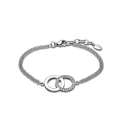 Pulsera Lotus Style Mujer Círculos Acero Inoxidable y Circonitas LS1913-2/1