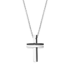 Gargantilla Lotus Style Men In Black Hombre Cruz Acero Inoxidable LS1984-1/1 2