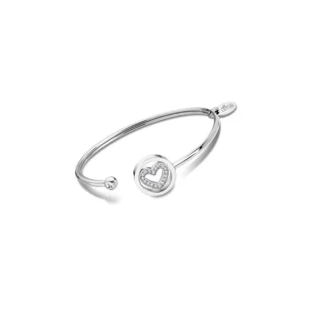Pulsera Lotus Style Mujer Corazón Acero Inoxidable y Circonitas LS2182-2/1